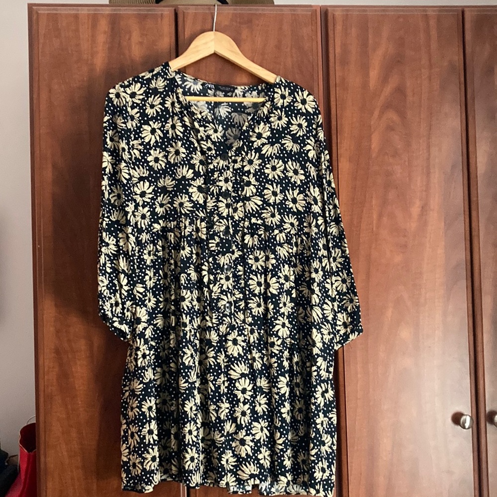 Zara multi patterned dress